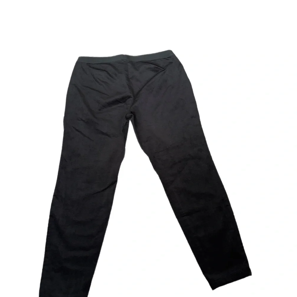 Eileen Fisher | Black Stretch Cotton Corduroy Trousers - Picture 2 of 5